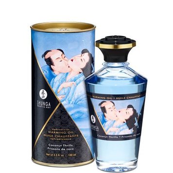 Розігрівальна олія Shunga Aphrodisiac Warming Oil – Coconut Thrills (100 мл) SO2499 фото