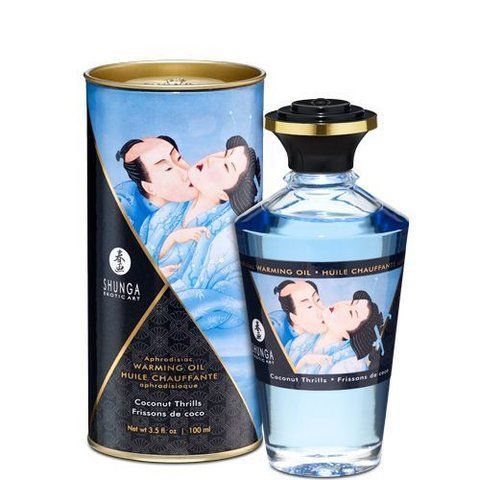 Розігрівальна олія Shunga Aphrodisiac Warming Oil &ndash; Coconut Thrills (100 мл) SO2499 фото