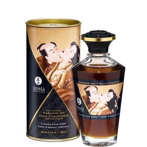 Розігрівальна олія Shunga Aphrodisiac Warming Oil – Creamy Love Latte (100 мл) SO2500 фото