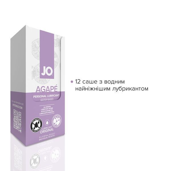 Набір лубрикантів Foil Display Box &ndash; JO Agape Lubricant &ndash; 12 &times; 10ml SO6766 фото