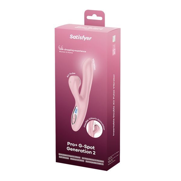 Вакуумний вібратор-кролик Satisfyer Pro+ G-Spot Generation 2 Pink SX4316 фото