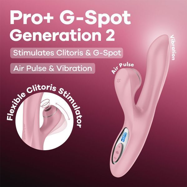 Вакуумний вібратор-кролик Satisfyer Pro+ G-Spot Generation 2 Pink SX4316 фото