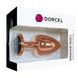 Металева анальна пробка із прикрасою у вигляді кристалу Dorcel - Diamond Plug Rose Gold L SO5530 фото 5