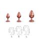 Металева анальна пробка із прикрасою у вигляді кристалу Dorcel - Diamond Plug Rose Gold L SO5530 фото 7