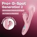 Вакуумний вібратор-кролик Satisfyer Pro+ G-Spot Generation 2 Pink SX4316 фото 8
