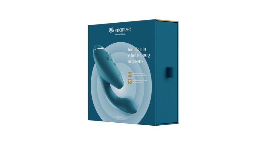 Подвійний стимулятор Womanizer Duo 2 - Petrol 400883 фото