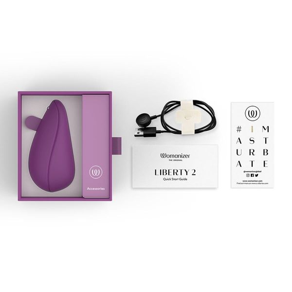 Вакуумний стимулятор Womanizer Liberty 2 Purple SX0523 фото