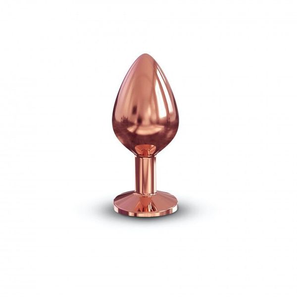 Металева анальна пробка із прикрасою у вигляді кристалу Dorcel - Diamond Plug Rose Gold M SO5531 фото