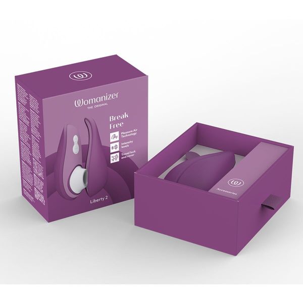 Вакуумний стимулятор Womanizer Liberty 2 Purple SX0523 фото