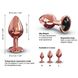 Металева анальна пробка із прикрасою у вигляді кристалу Dorcel - Diamond Plug Rose Gold M SO5531 фото 4