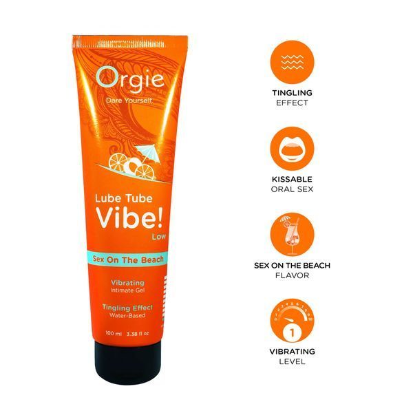 Вібролубрикант Orgie Lube Tube Vibe! Sex On The Beach 100 мл SX3134 фото