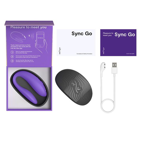 Смарт-вібратор для пар We-Vibe Sync GO Light Purple SX0527 фото