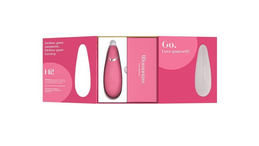Вакуумний стимулятор Womanizer Premium 2 - Raspberry 400805 фото