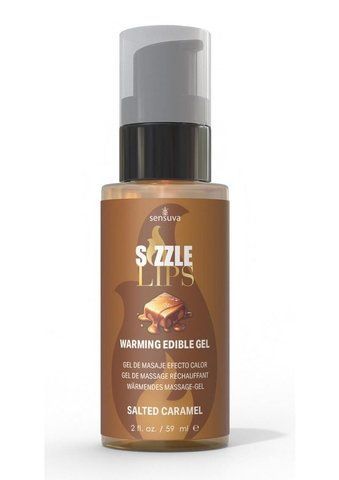 Масажний гель Sensuva Sizzle Lips Salted Caramel (59 мл) SO9829 фото