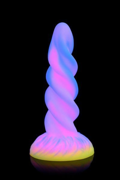 Фентезійний фалоімітатор Creature Cocks Glow-in-the-Dark Unicorn Dildo SX2205 фото