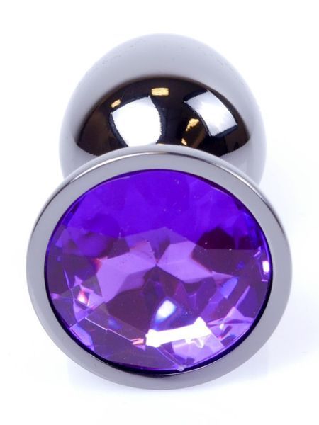 Анальний пробка Boss Series - Jewellery Dark Silver PLUG Purple S, BS6400034 BS6400034 фото