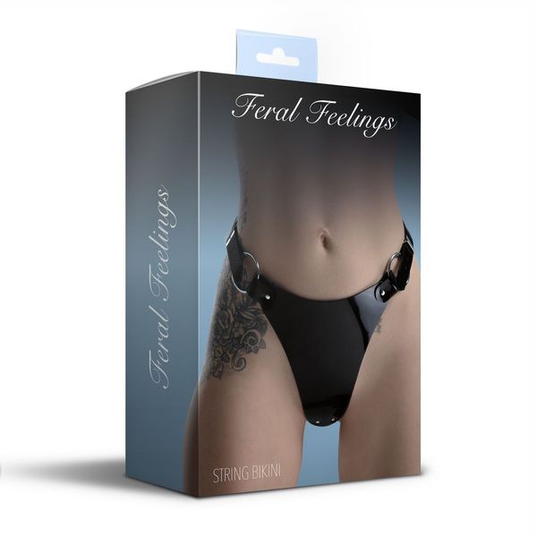 Трусики класичні Feral Feelings - String Bikini Black SO9320 фото