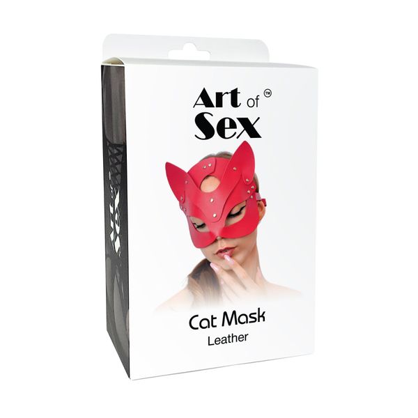 Маска Кішечки Art of Sex - Cat Mask, Красный SO7769 фото