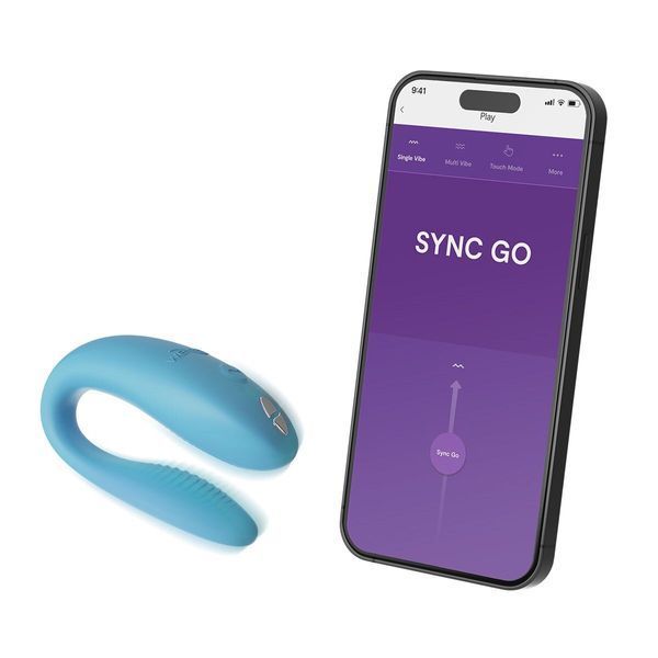Смарт-вібратор для пар We-Vibe Sync GO Turquoise 540097 фото