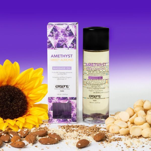 Масажна олія EXSENS Amethyst Sweet Almond 100мл SO2371 фото