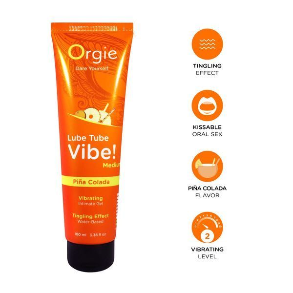 Вібролубрикант Orgie Lube Tube Vibe! Pina Colada 100 мл SX3135 фото
