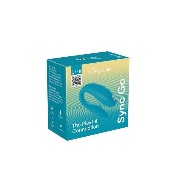 Смарт-вібратор для пар We-Vibe Sync GO Turquoise 540097 фото
