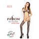 Бодістокінг Passion BS016 black, комбінезон, імітація топа і панчіх PBS016B фото 5