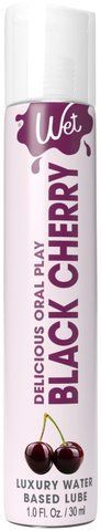 Лубрикант на водній основі Wet Oral Play Black Cherry (30 мл) SO9886 фото