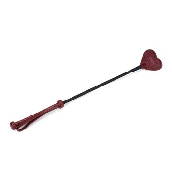 Ляскалка Liebe Seele Wine Red Riding Crop with Heart-Shape Tip SO9458 фото