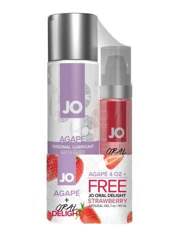 Комплект System JO GWP &mdash; Agape 120 ml & Oral Delight &mdash; Strawberry 30 мл SO6770 фото