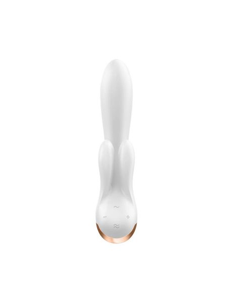 Смарт вібратор-кролик із подвійним відростком Satisfyer Double Flex White SO6095 фото