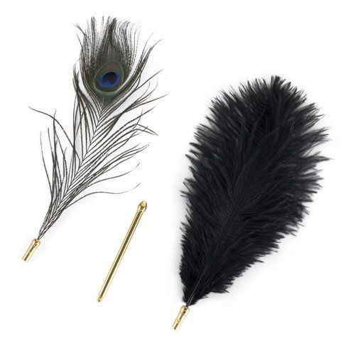 Лоскітка LOCKINK SEVANDA Natural Peacock Flirting Feather Tickler, перо павича SX0895 фото