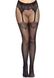 Колготки Leg Avenue Fishnet tights with back seam One size Black, задній шов, мереживо, сітка SO8581 фото 1