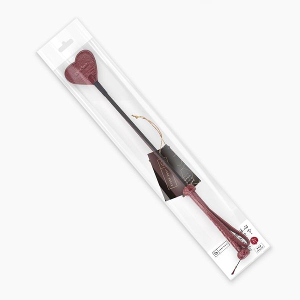 Ляскалка Liebe Seele Wine Red Riding Crop with Heart-Shape Tip SO9458 фото