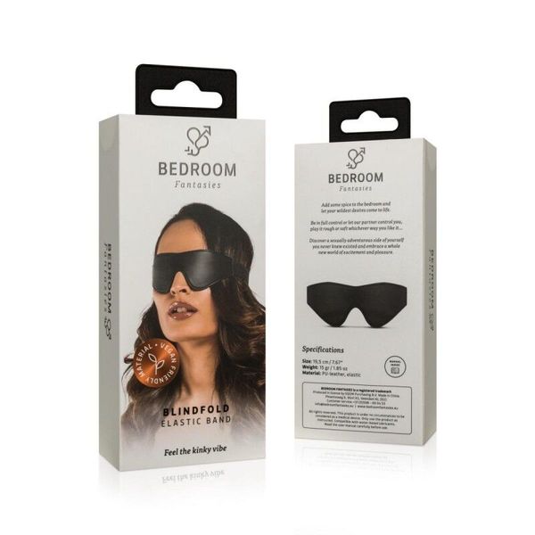 Маска Bedroom Fantasies Blindfold Elastic Band - Black SO8824 фото