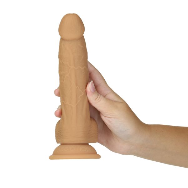 Фалоімітатор ADDICTION Dual Density Silicone Dildo Caramel 8″ SO8243 фото