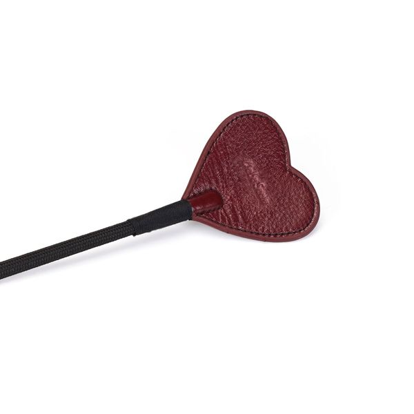 Ляскалка Liebe Seele Wine Red Riding Crop with Heart-Shape Tip SO9458 фото