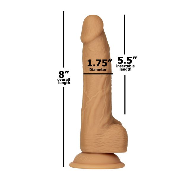 Фалоімітатор ADDICTION Dual Density Silicone Dildo Caramel 8″ SO8243 фото