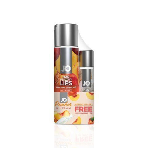Комплект System JO GWP &mdash; Peaches & Cream &mdash; Peachy Lips 120 мл & H2O Vanilla 30 мл SO6771 фото