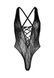 Мереживне боді Leg Avenue Floral lace thong teddy Black SO7902 фото 4