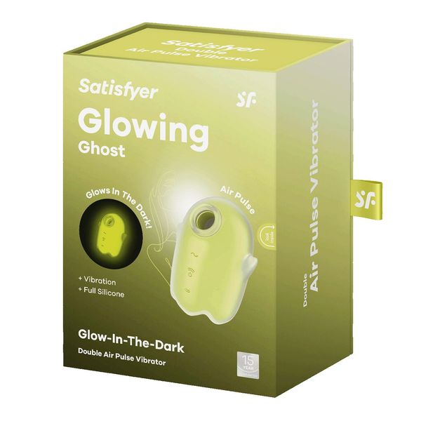 Вакуумний стимулятор із вібрацією Satisfyer Glowing Ghost Yellow SX0543 фото