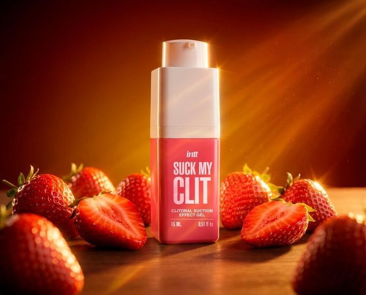 Гель для клітора Intt Suck My Clit Wild Strawberry (15 мл) SX4002 фото