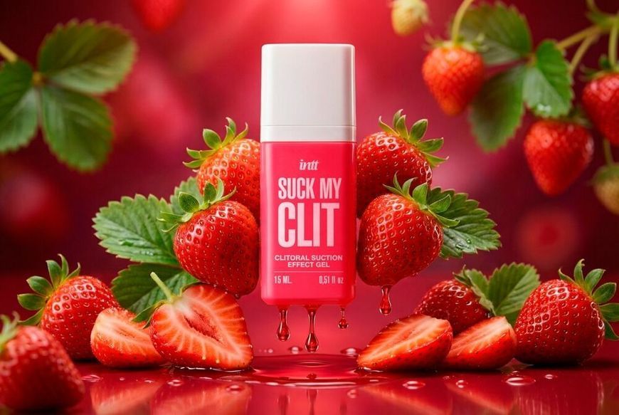 Гель для клітора Intt Suck My Clit Wild Strawberry (15 мл) SX4002 фото