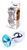 Анальна пробка Boss Series - Jewellery Silver PLUG Light Blue S, BS6400014 BS6400014 фото