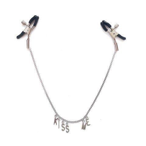 Затискач для сосків на ланцюжку Art of Sex - Nipple Сlamps Kiss Me SO5863 фото