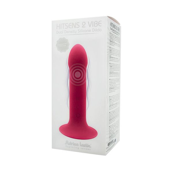 Двошаровий ділдо з вібрацією Adrien Lastic Hitsens 2 Pink SO5052 фото