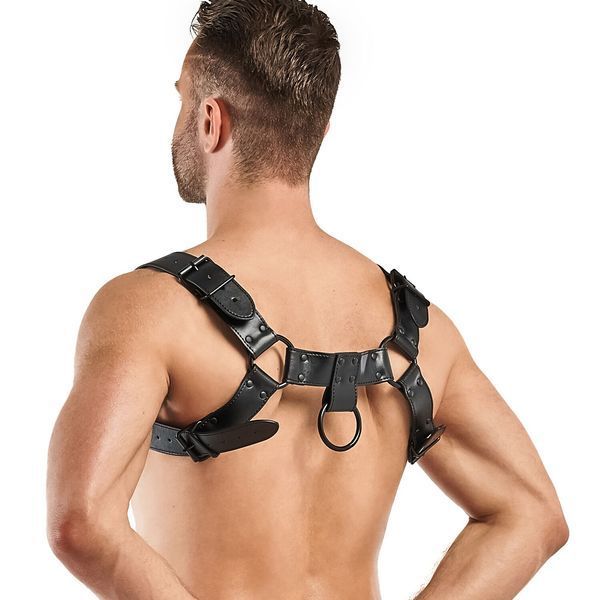 Портупея Bedroom Fantasies Bruno Chest Bulldog Harness - Black SO8828 фото