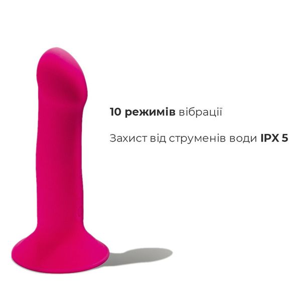 Двошаровий ділдо з вібрацією Adrien Lastic Hitsens 2 Pink SO5052 фото