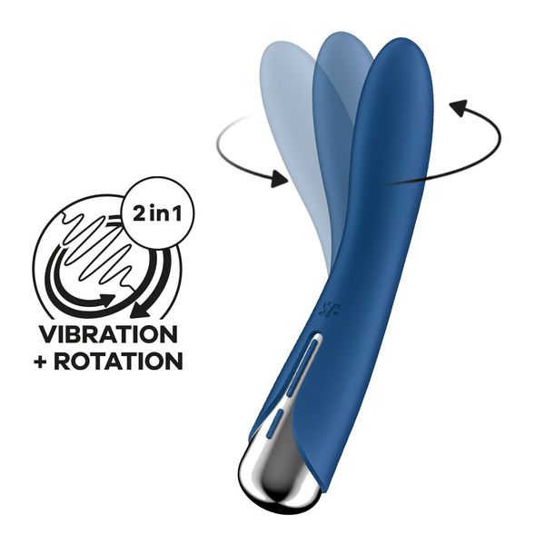 Вібратор Satisfyer Spinning Vibe 1 Blue SX0559 фото