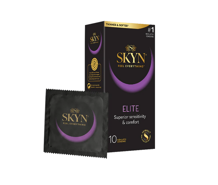 Презервативи безлатексні Skyn Elite (тонкі, 10 шт) pr173-pack фото